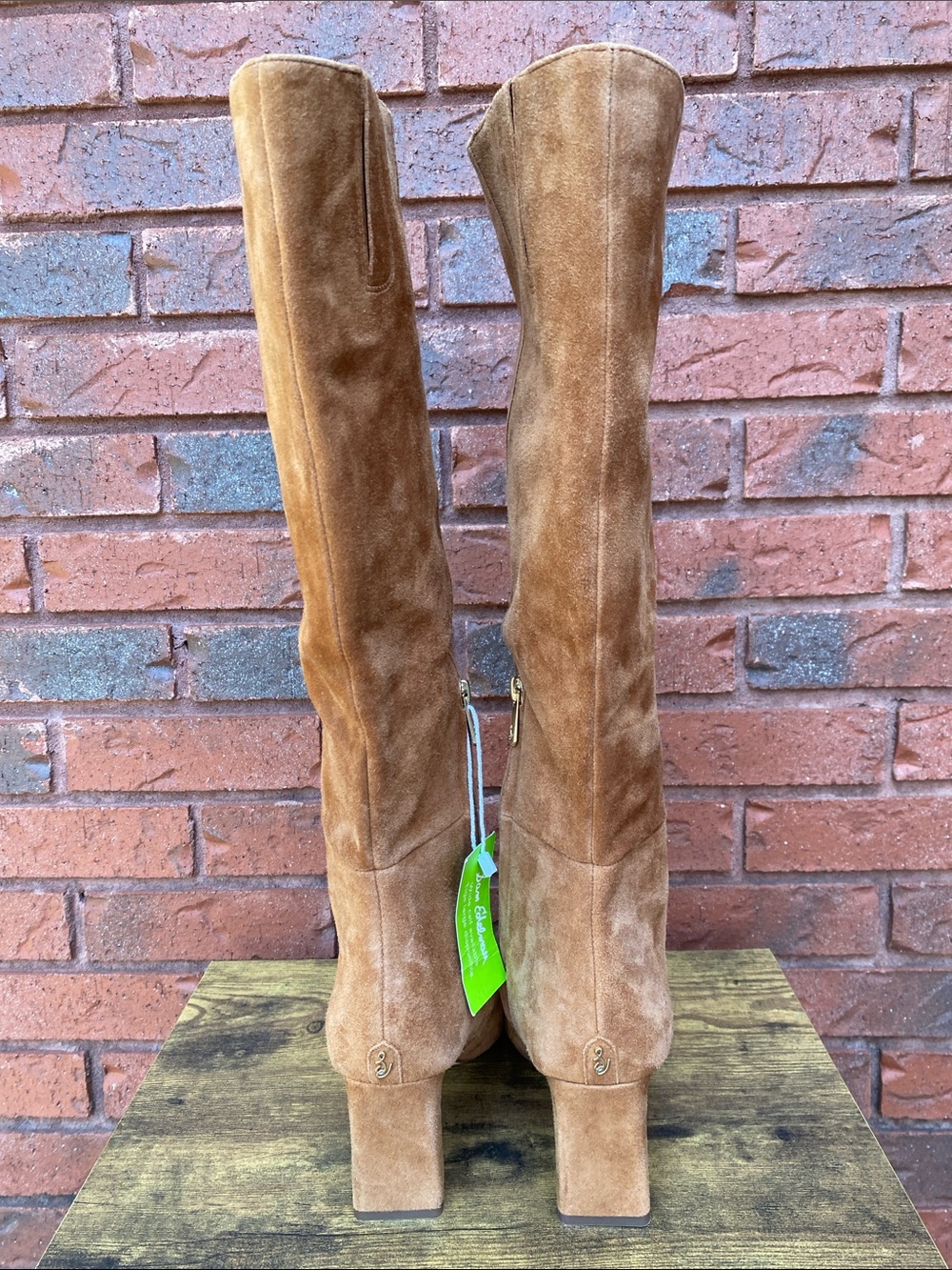 NWT Sam Edelman Tan Suede Knee-High Boots 8 - Picture 5 of 9